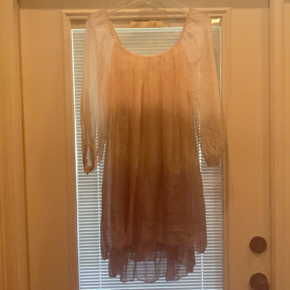 Sofia silk dress